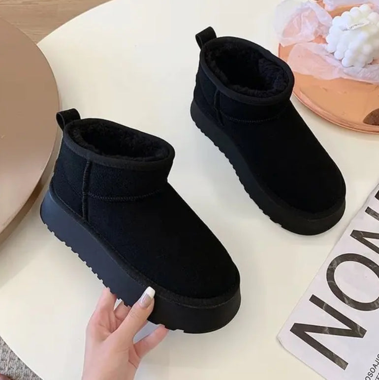 Platform Mini Anti-skid Skeepskin boot